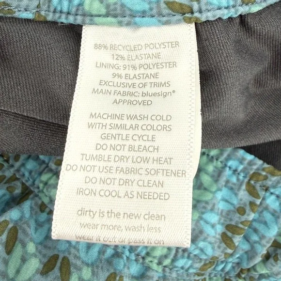 Toad & Co Athletic Skort Womens Small Teal Gray Geometric Print Active Skirt - Picture 5 of 7